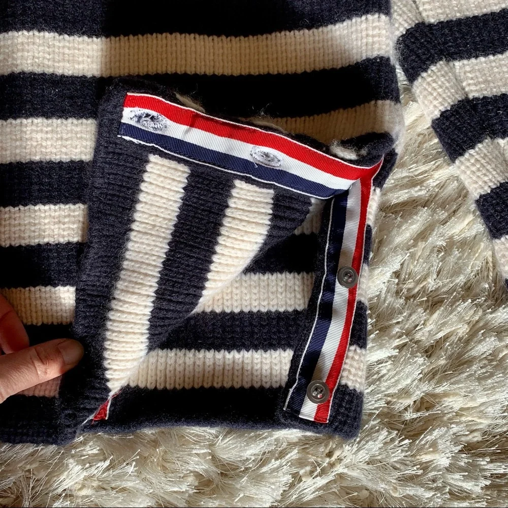 Thom Browne Cashmere Ribbon Tie Sweater Size XS Rare! - Picture 5 of 6